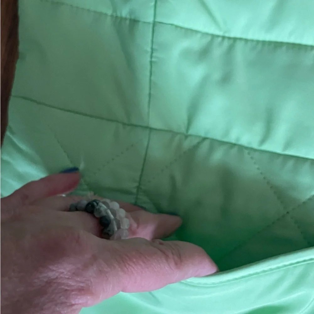 ✨HP✨ NWT Talbot’s Lime Green Quilted Button Up Jacket Sz XS - Picture 7 of 9